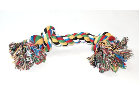 Zabawka ze sznurka 2 węzły 390 g wielokolorowe Dingo