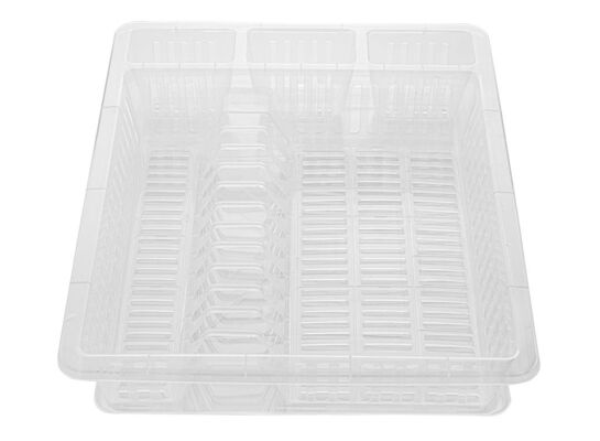 Ociekacz do naczyń 37 x 46 x 9 cm transaprentny