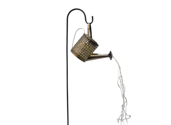 Konewka solarna 84 cm złoto-czarna