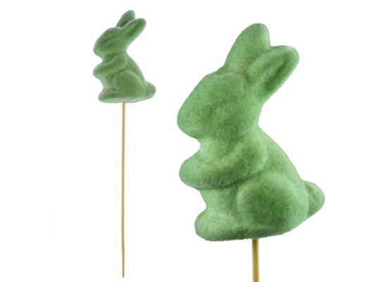 Zajączek na piku 20 cm zielony