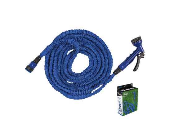 Zestaw ogrodowy TRICK HOSE 7 - 22 m niebieski Bradas