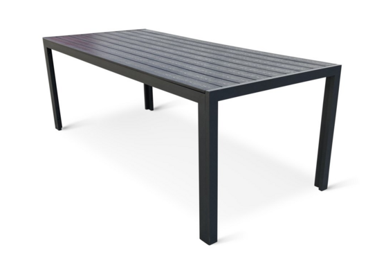 Stół aluminiowy z blatem polwyood