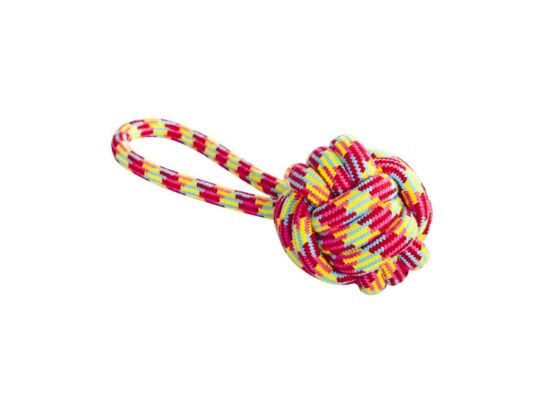 Piłka pleciona ze sznura z rączką Parrot 250 g x 9,5 cm x 27 cm Dingo