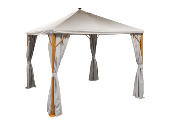 Pawilon z LED imitacja drewna beżowy