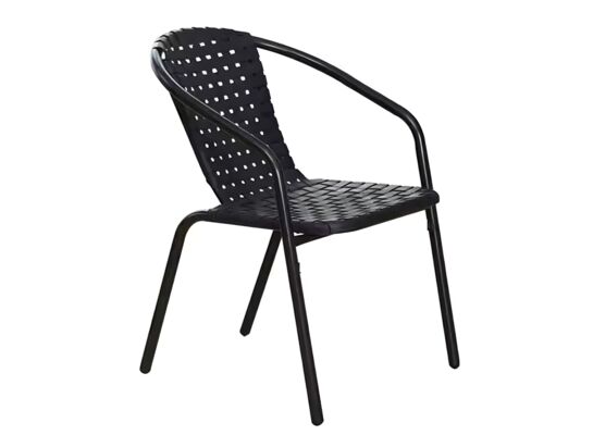 Fotel Bistro plastikowy splot na krzyż