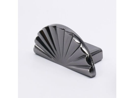 Gałka połówkowa meblowa U D-G57157-016 czarny nikiel