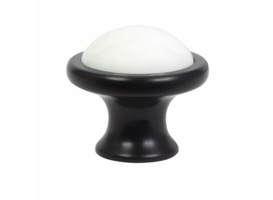 Gałka meblowa U D-G0860 czarny/MLK0