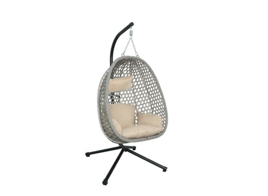 Fotel wiszący beżowy