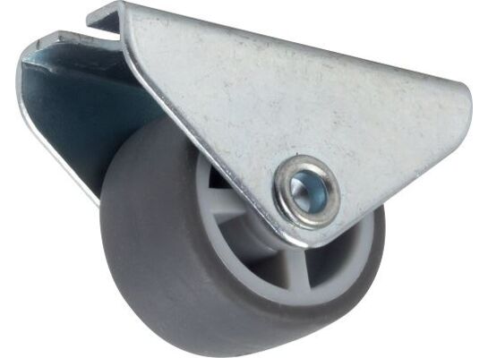 Rolka meblowa stała 30 mm/15 kg guma