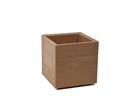 Kwietnik Karo 30 x 30 x 30 cm deska Wood naturalny