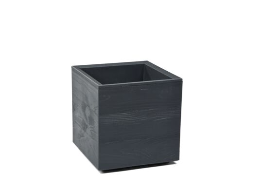 Kwietnik Karo 30 x 30 x 30 cm deska recycled antracyt