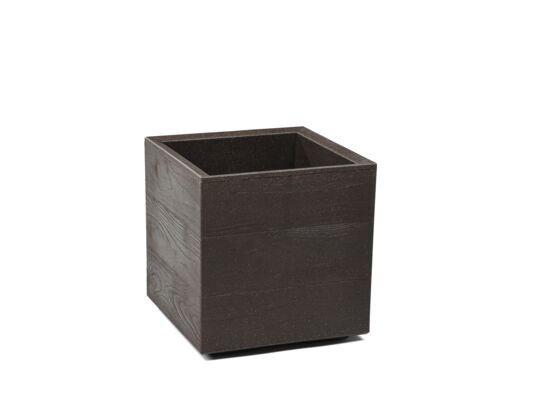 Kwietnik Karo 30 x 30 x 30 cm deska Coffee espresso