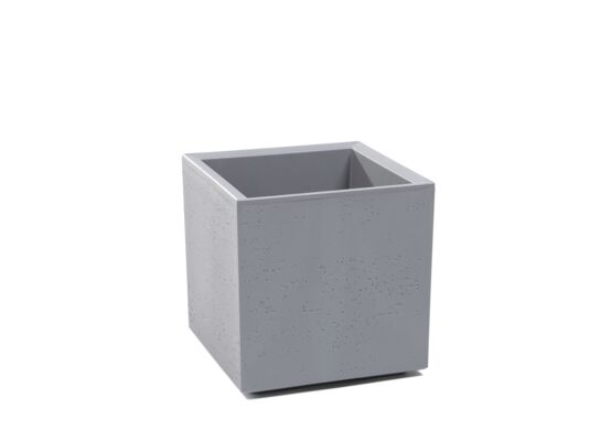 Kwietnik Karo 30 x 30 x 30 cm beton recycled szary