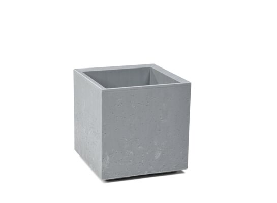 Kwietnik Karo 30 x 30 x 30 cm beton recycled szary