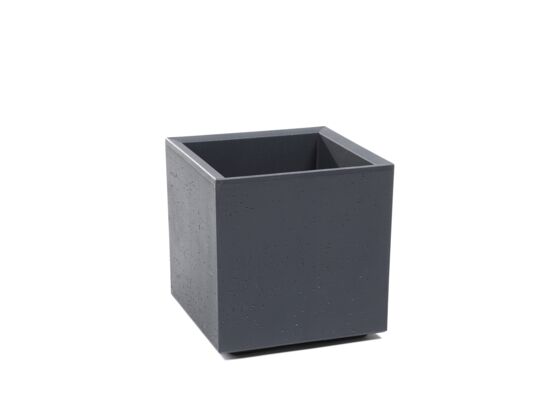 Kwietnik Karo 30 x 30 x 30 cm beton recycled antracyt