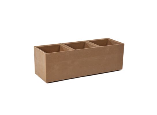 Kwietnik Karo 90 x 30 x 30 cm deska Wood naturalny