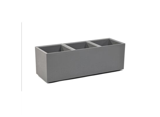 Kwietnik Karo 90 x 30 x 30 cm beton recycled szary