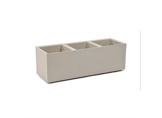 Kwietnik Karo 90 x 30 x 30 cm beton recycled beżowy