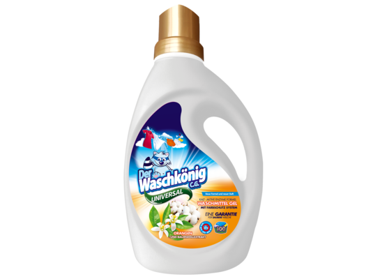 Żel do prania Waschkönig 3L universal ORANGEN UND BAUMWOLLEXTRAKT 100WL