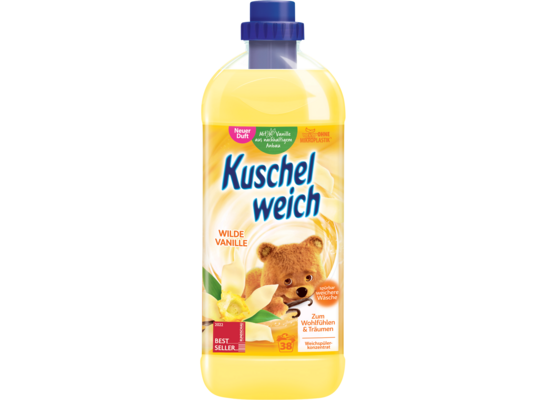 Płyn do płukania Wilde Vanille żółty 1l 38 płukań Kuschelweich