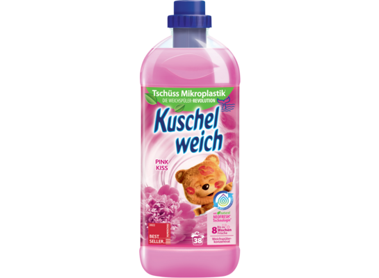 Płyn do płukania Pink Kiss różowy 1l 38 płukań Kuschelweich