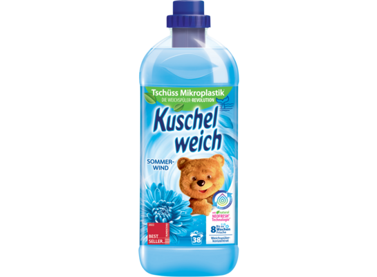 Płyn do płukania Sommerwind niebieski 1l 38 plukań Kuschelweich