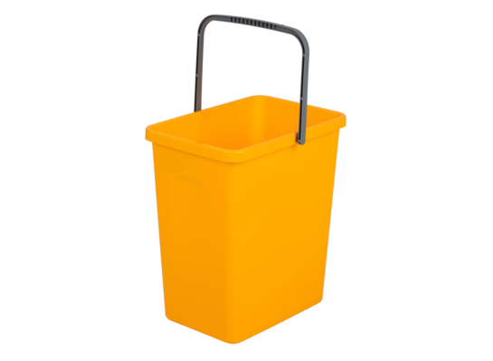 Pojemnik do segregacji z rączką 10 l żółty