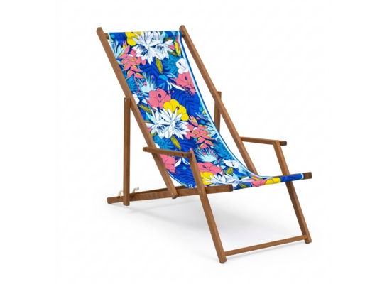 Leżak kwiaty z podłokietnikiem