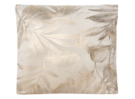 Poszewka VELORA 45 x 45 cm ecru-złoty