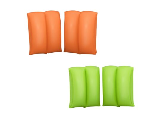 Rękawki do pływania 25 x 20 cm pomarańczowe/zielone