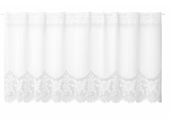 Firanka zazdroska z otworami Miri 60 x 150 cm biały