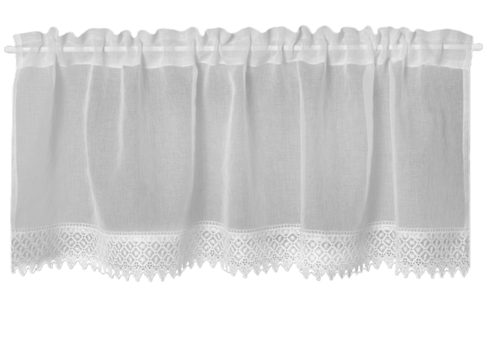 Firanka zazdrostka z tunelem Seda 45 x 150 cm biały