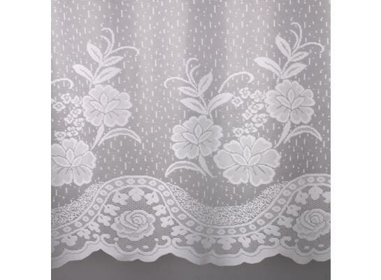 Firanka zazdrostka z otworami Rozana 60 x 150 cm biały