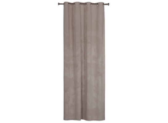 Zasłona z kółkami Brill 140 x 250 cm taupe