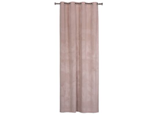 Zasłona z kółkami Brill 140 x 250 cm pudrowy róż