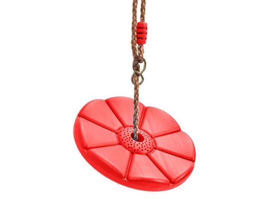 Huśtawka w kształcie płatka czerwona
