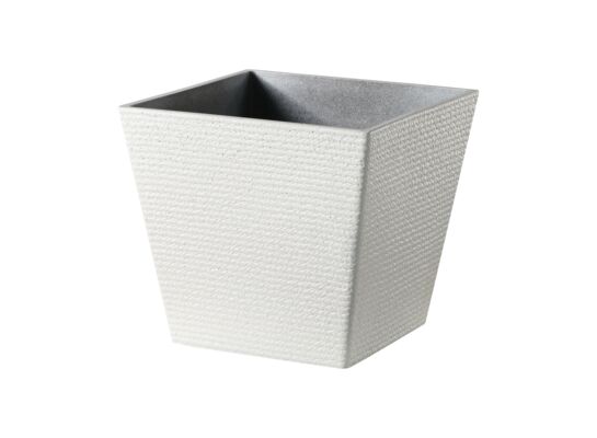 Donica plastikowa 1001 wym. 49 x 49 cm ecru