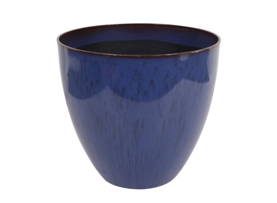 Donica plastikowa 1007 śr. 33 cm niebieska