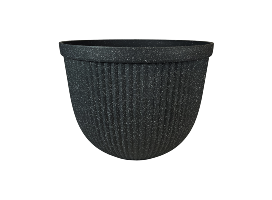 Donica plastikowa SOUTHLAKE ROUND GALVI śr. 25 cm czarna