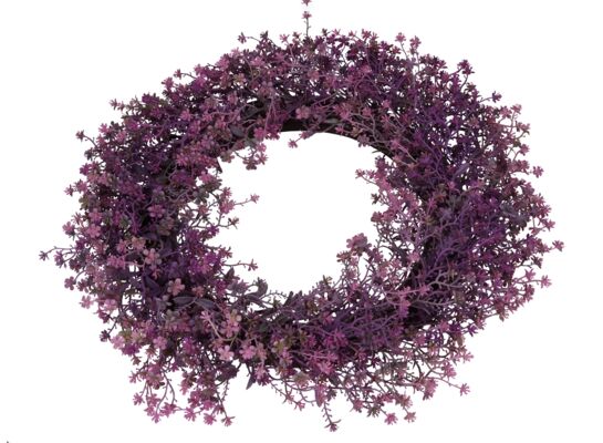 Wianek ozdobny 45 cm fioletowy