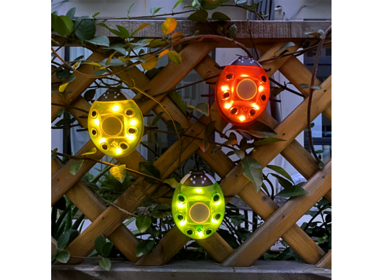 Ozdoba solarna Biedronka różne kolory 1 szt.