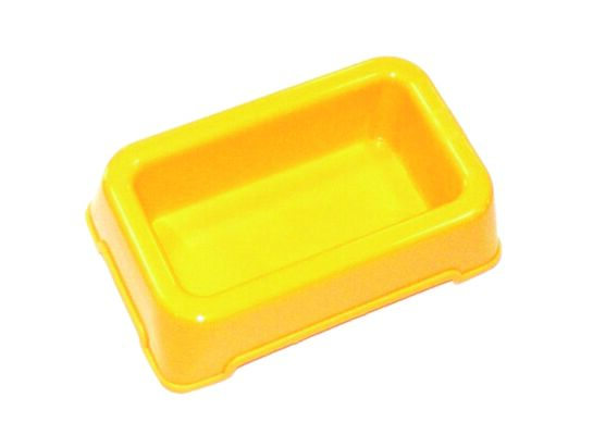 Miska plastikowa dla gryzoni prostokątna 0,3 l mix kolorów Dingo