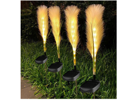Ozdoba solarna Trawa 73 cm ciepły biały
