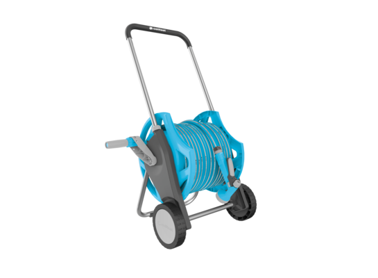 Zestaw DISCOVER z wózkiem i wężem ogrodowym 3/4" 30 m zraszaczem i złączami Cellfast