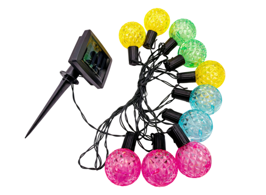 Girlanda solarna 2 m ciepły biały/kolorowe