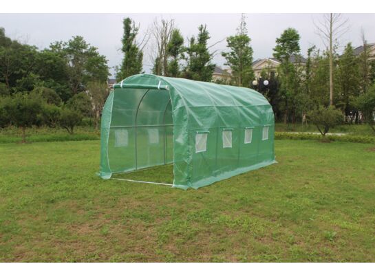 Tunel ogrodowy szklarniowy 4 x 2,5 x 2 m zielony