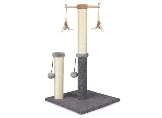 Drapak dla kota 73 x 42 x 42 cm beżowo-szary Happet