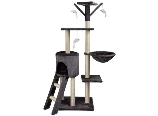 Drapak dla kota 140 x 49 x 35 cm ciemny szary Happet