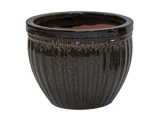 Donica Glazed Pumpkin Falling Brown D29H24