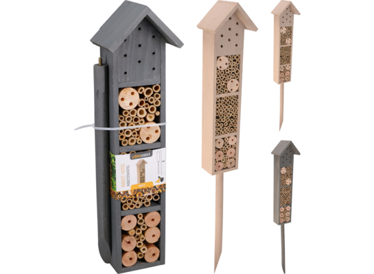 Hotel dla owadów na patyku 2 wzory